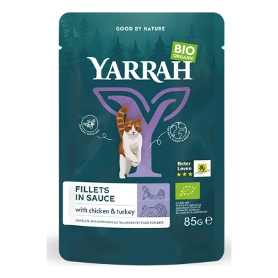 Yarrah Bio Pouch Filets en sauce 14x85g Dinde