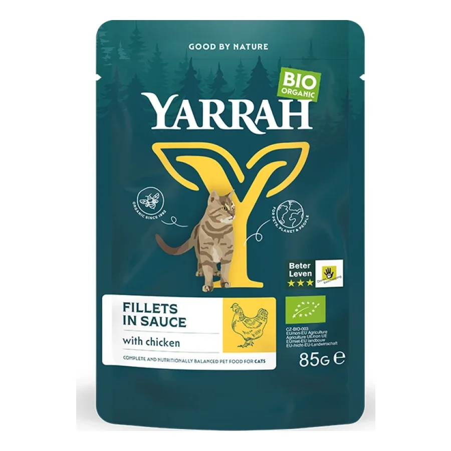 Yarrah Bio Pouch Filets en sauce 14x85g Poulet