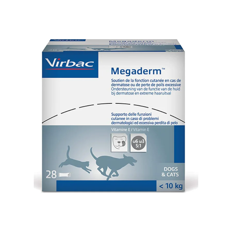 Virbac Problèmes dermatologiques et pelage 2x28x4 mL Megaderm chien chat