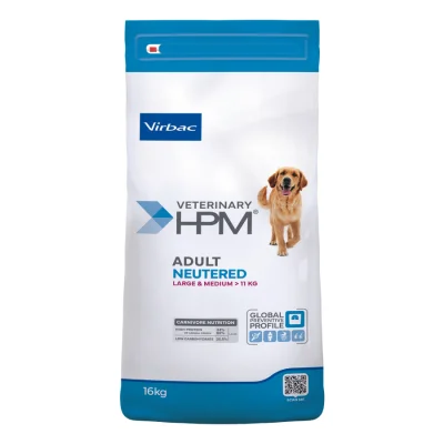 Virbac Veterinary HPM Adult Dog Neutered Large & Medium 16 kg