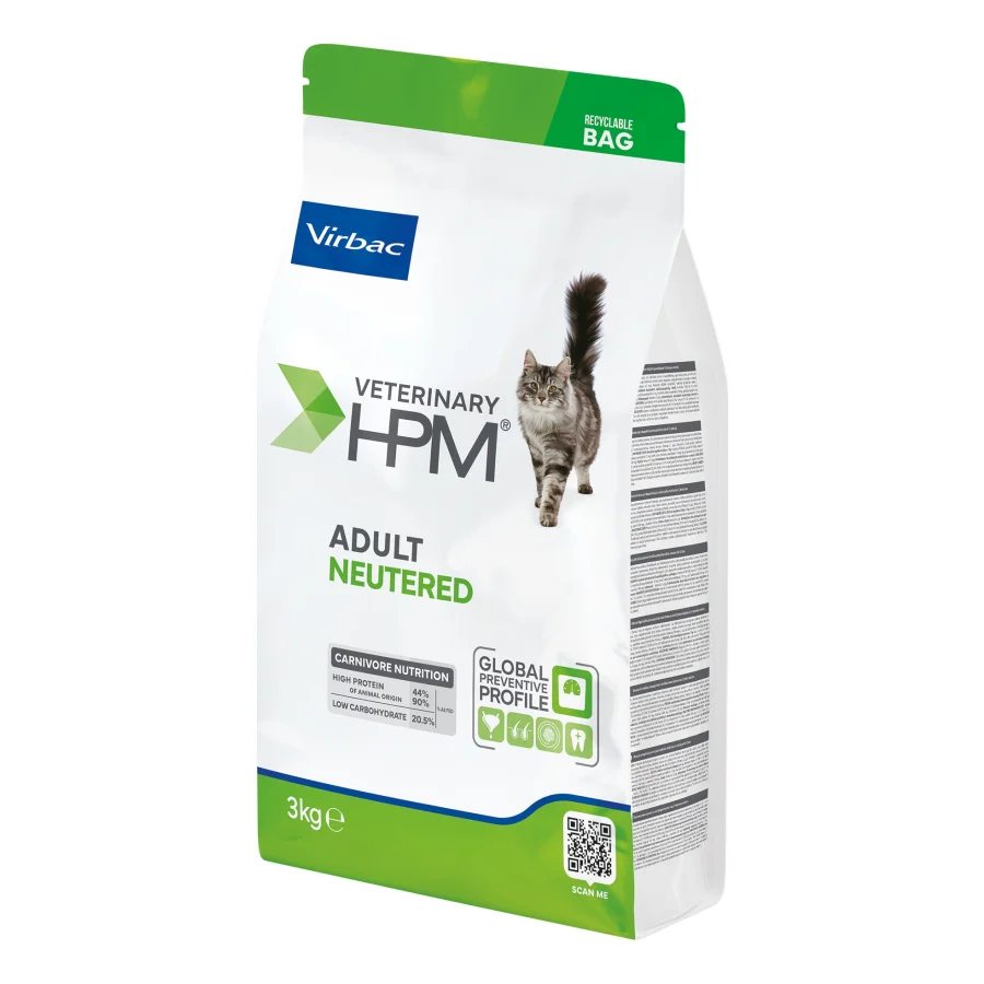 Virbac Veterinary HPM Adult Neutered croquettes pour chat 3 kg
