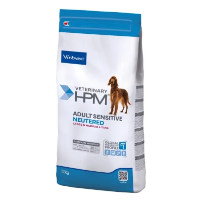 Virbac Veterinary HPM Adult Sensitive Neutered Dog Large & Medium 12 kg