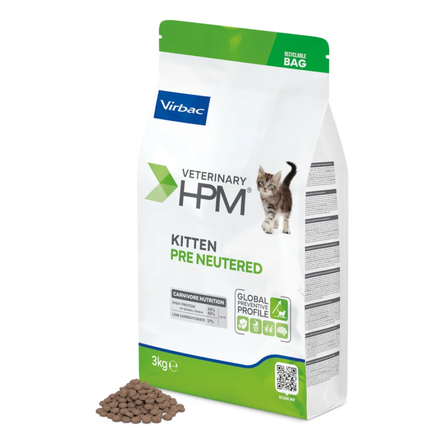 Virbac Veterinary HPM Cat Baby Pre-Neutered pour chaton 3 kg
