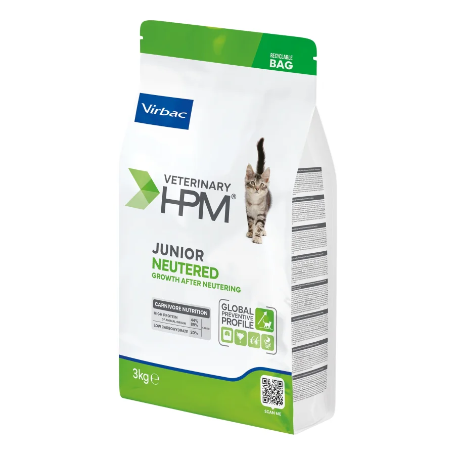Virbac Veterinary HPM Cat Junior Neutered 2x3 kg
