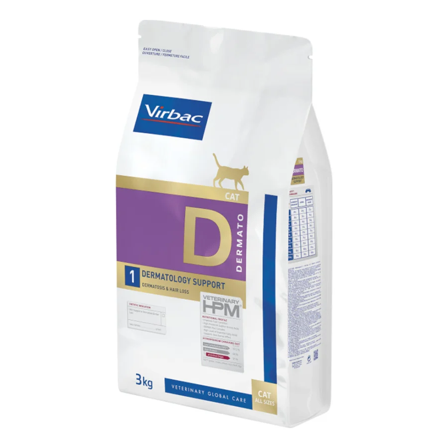 Virbac Veterinary HPM D1 Dermatology Support 2x3 kg