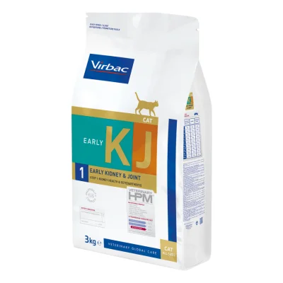 Virbac Veterinary HPM KJ1 Early Kidney & Joint Support pour chat 3 kg