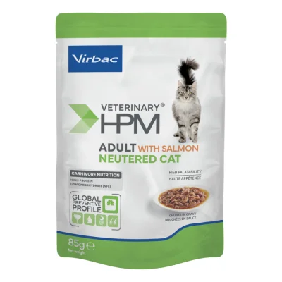 Virbac Veterinary HPM Lot economique : Adult Neutered nourriture humide pour chat 24 x 85 g