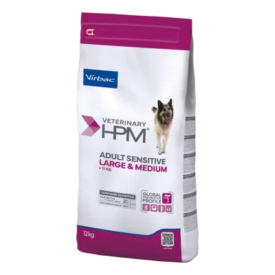Virbac Veterinary HPM Sensitive Digest Large & Medium croquettes pour chien 12 kg